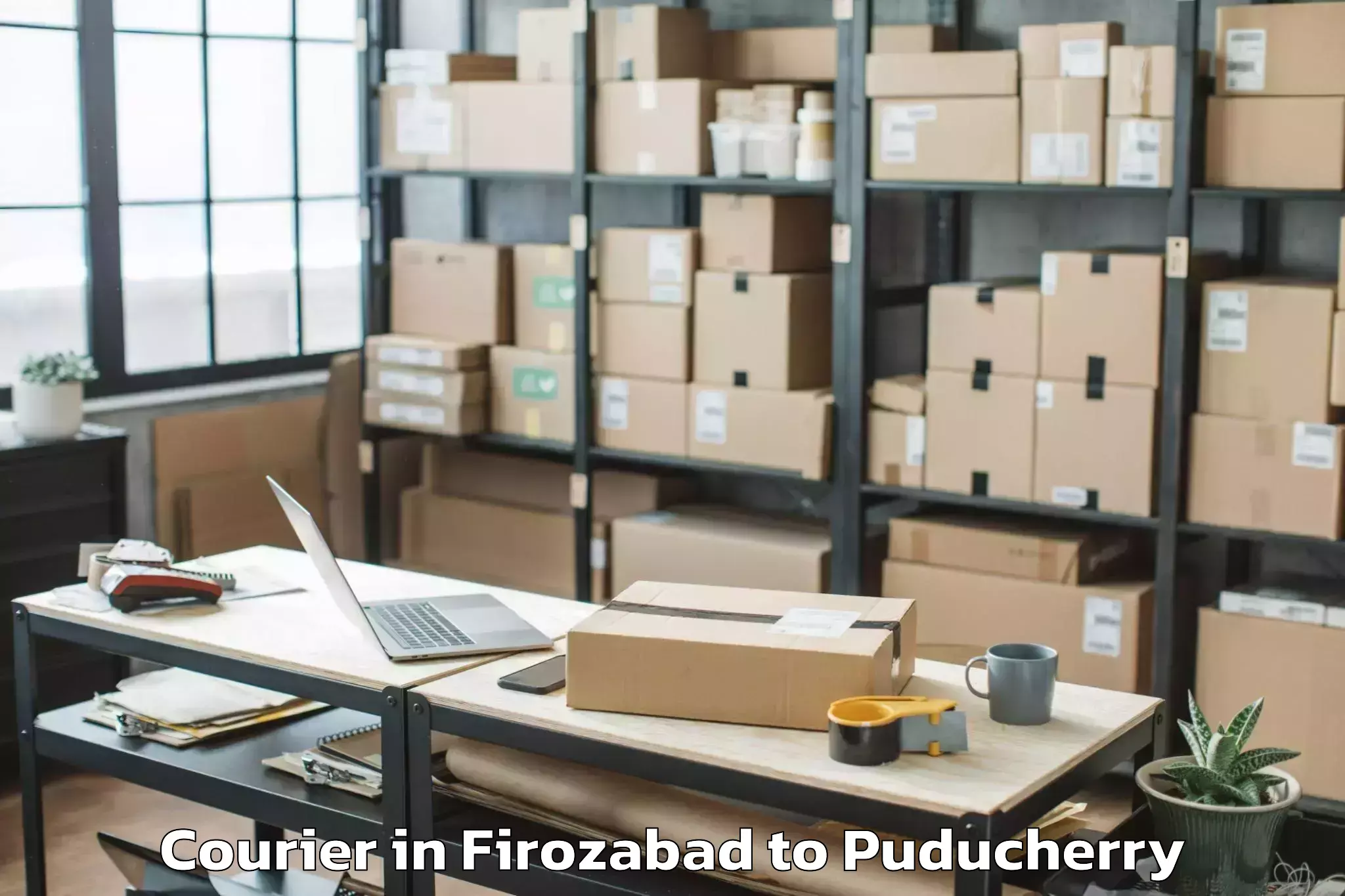 Get Firozabad to Villianur Courier